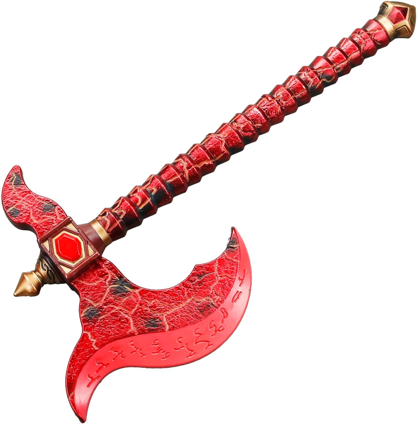 Fantasy Red Demon Axe Foam Replica Medieval Costume Prop
