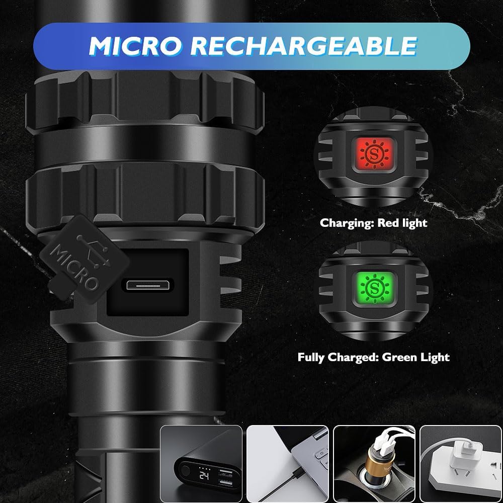 WINDFIRE Red Light Flashlight for Hunting Camping