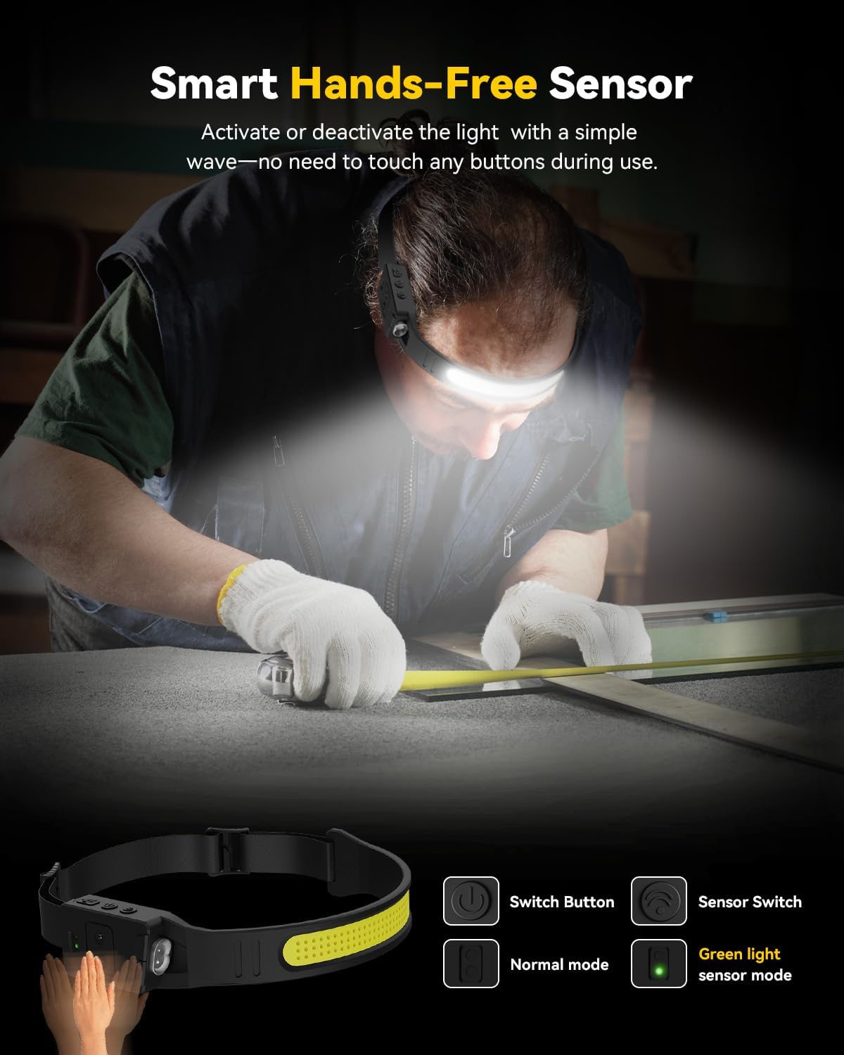 Male and Female Universal Wide-Angle Night Lamp