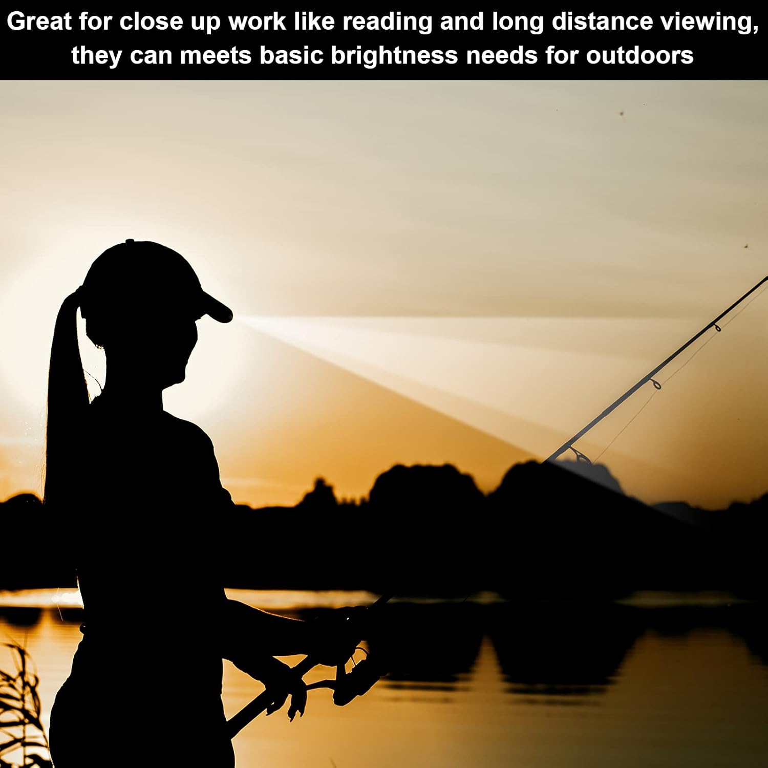 2-Piece LED Baseball Cap with Rechargeable Battery for Outdoor Use