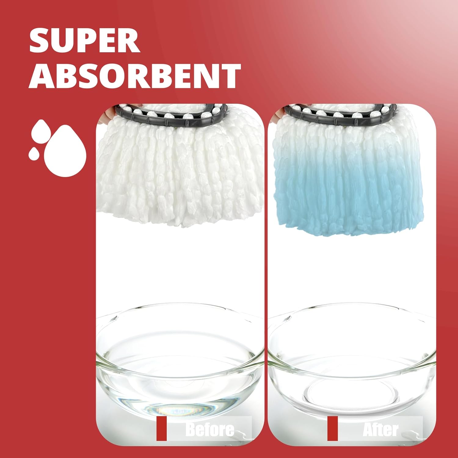3-Piece Mop Head Replacement for EasyWring 1 Tank System