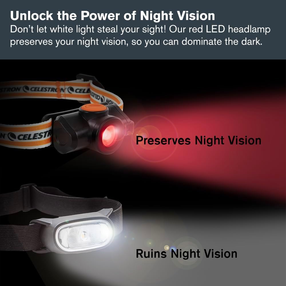 Celestron Night Vision Headlamp Perfect for astronomy and camping