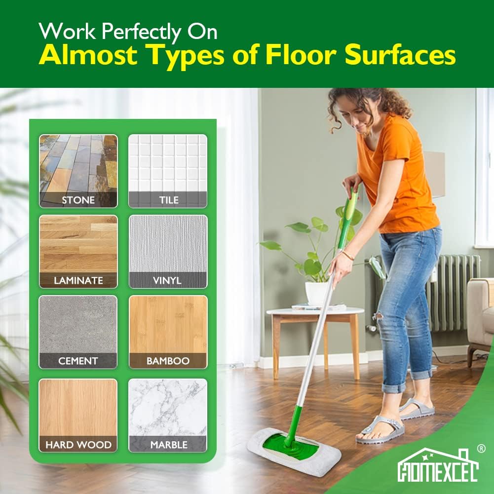 Reusable Microfiber Mop Pads for Swiffer Sweeper - Durable and Washable