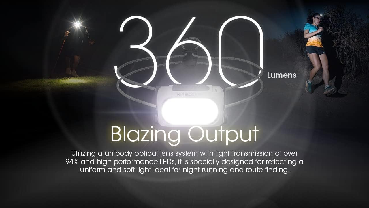 Nitecore NU21 Lightweight Headlamp 360 Lumen Rechargeable