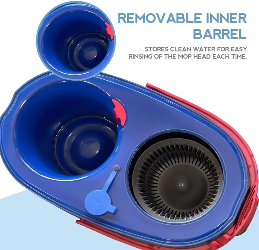 Spin Mop Replacement Head 3 Pack for Rinseclean 2-Tank System