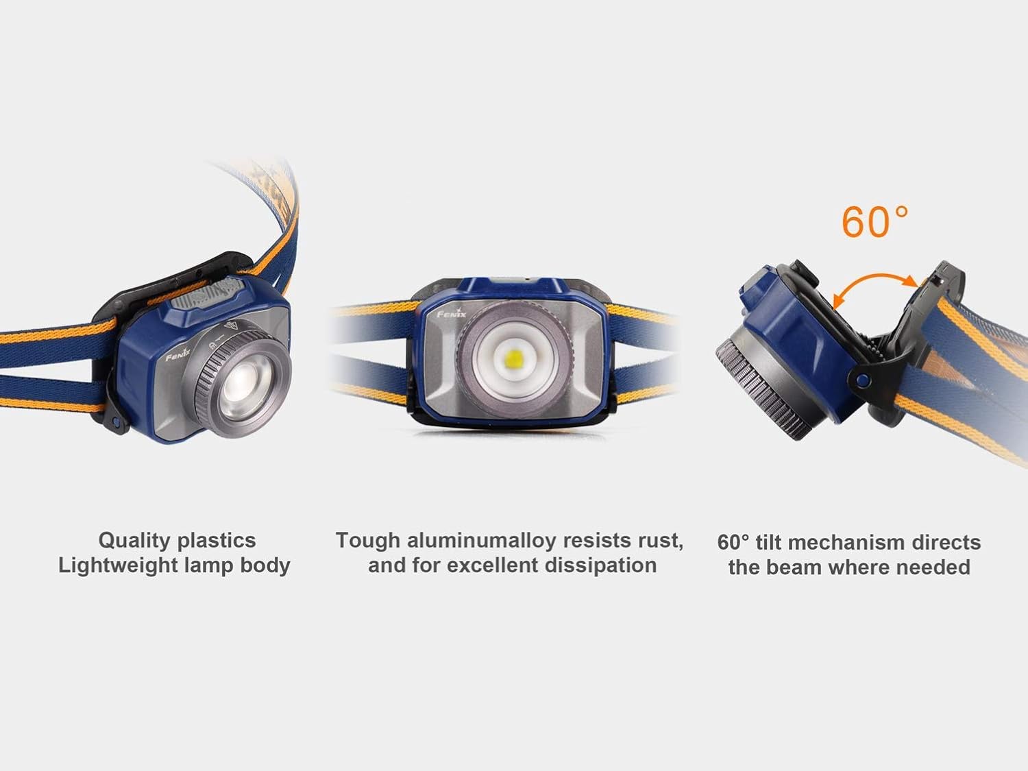 Fenix Flashlight HL40R - LED Headlamp with Blue Battery