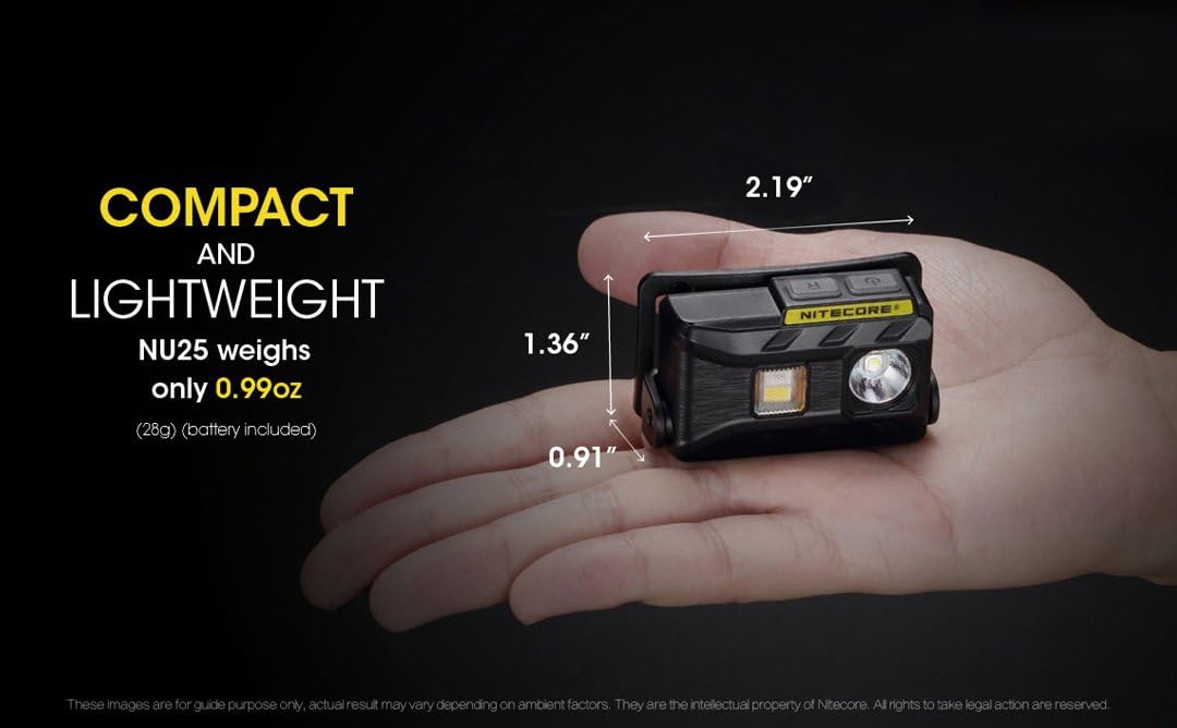Nitecore NU25 360LM Rechargeable Headlamp