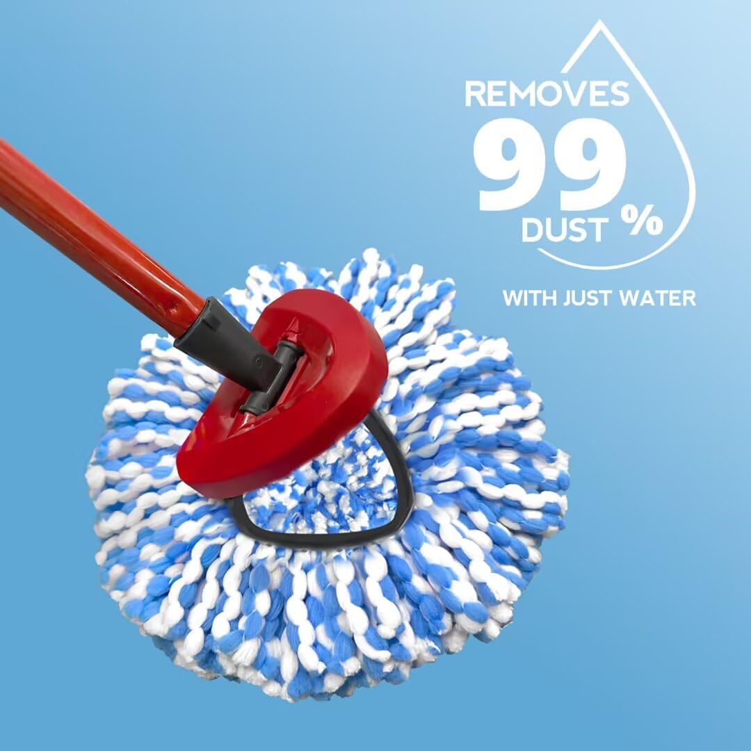 Spin Mop Replacement Head 3 Pack for Rinseclean 2-Tank System