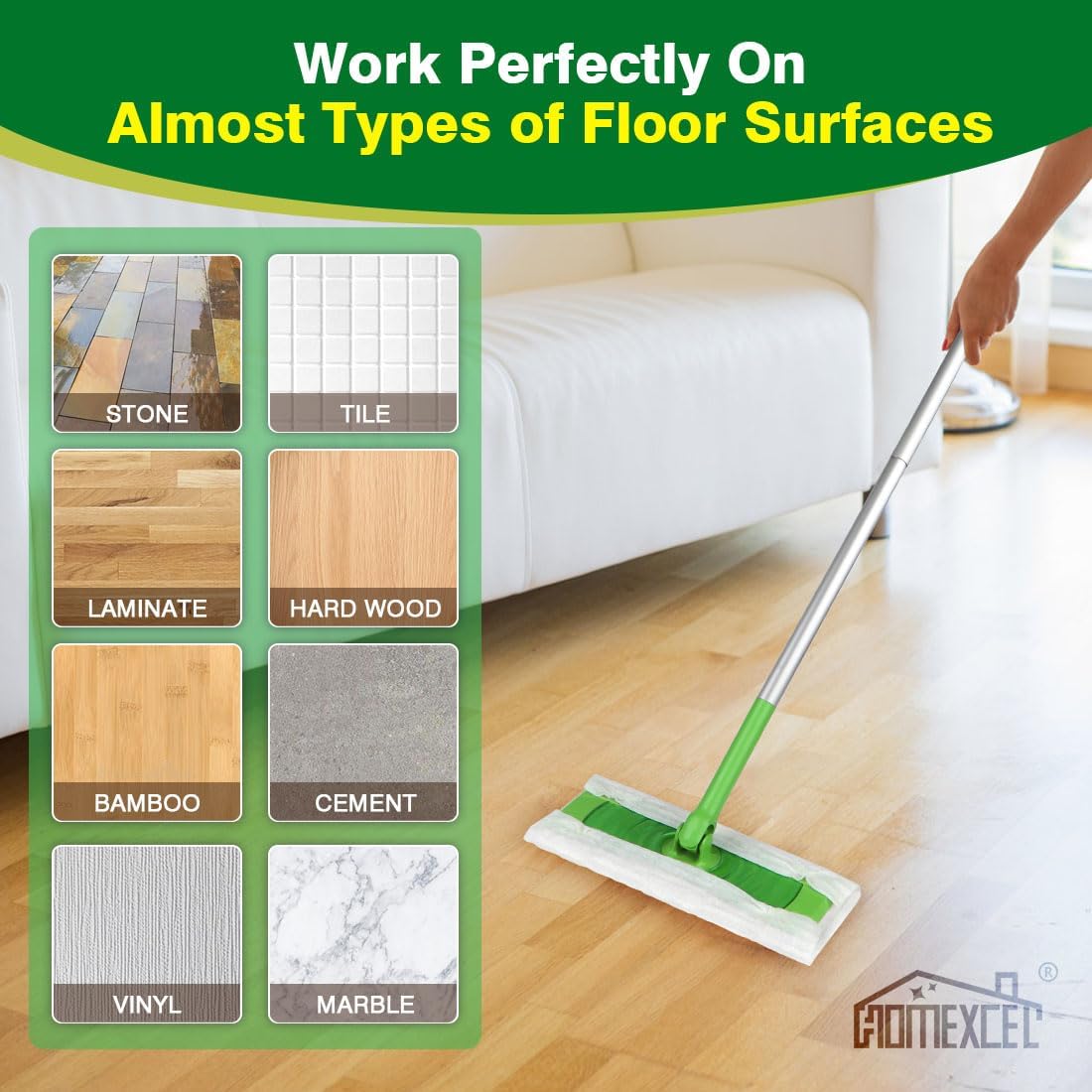 Swiffer Compatible Dry Mop Pads 64 Count