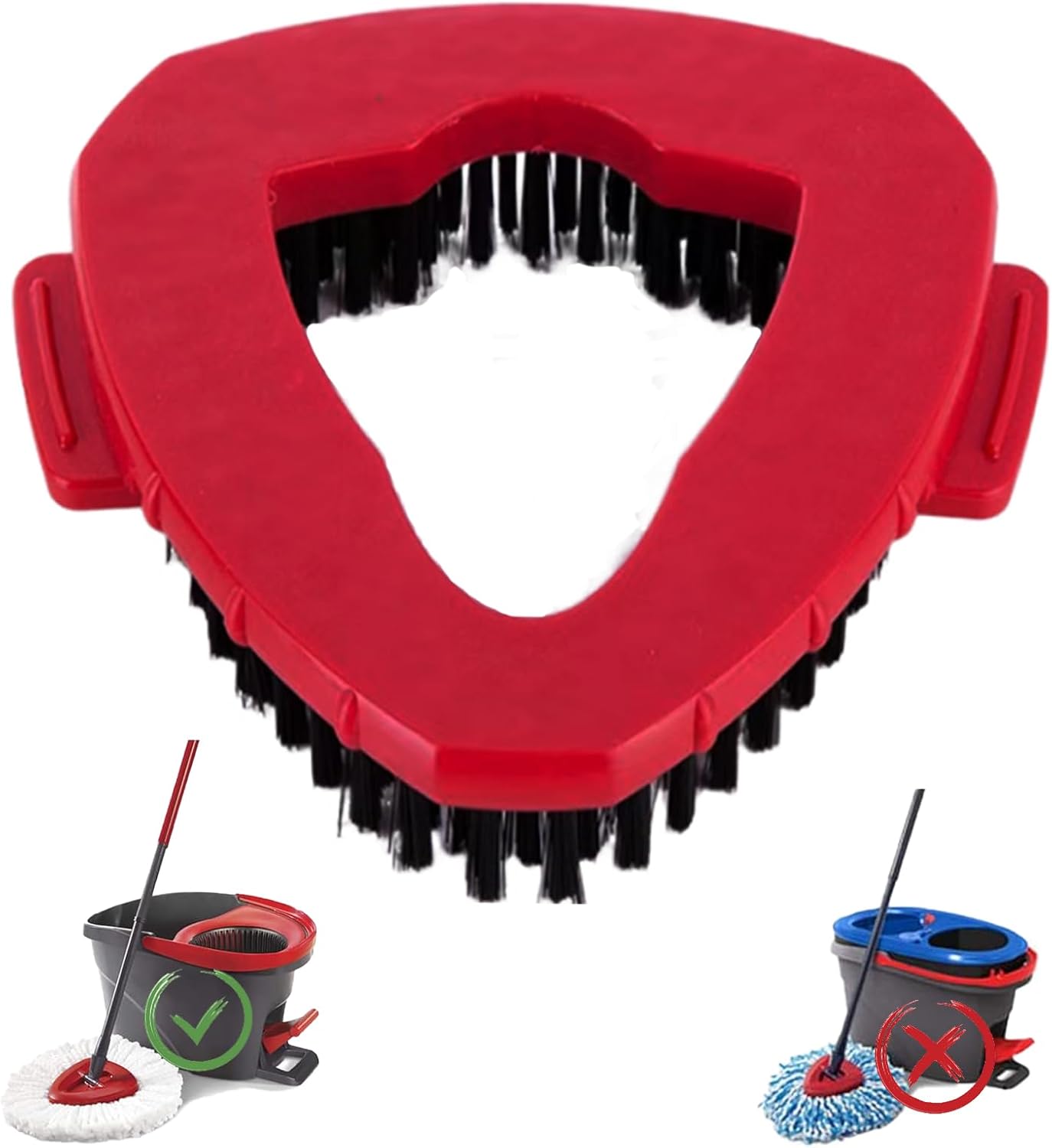 Fazlyni Multi-Surface Stiff Bristle Mop Brush for 1-Can System