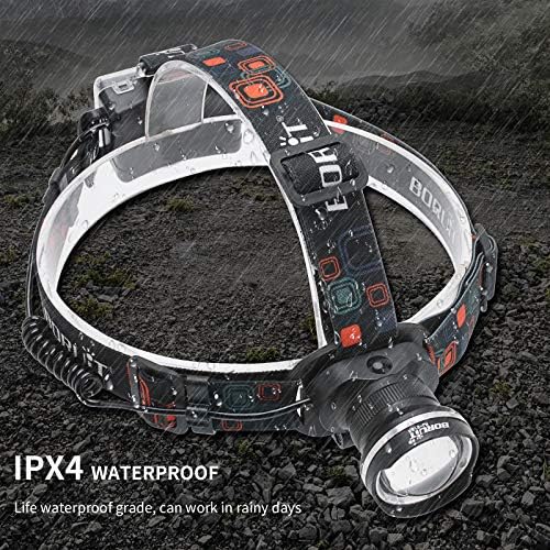1000 Lumens Headlamp Black