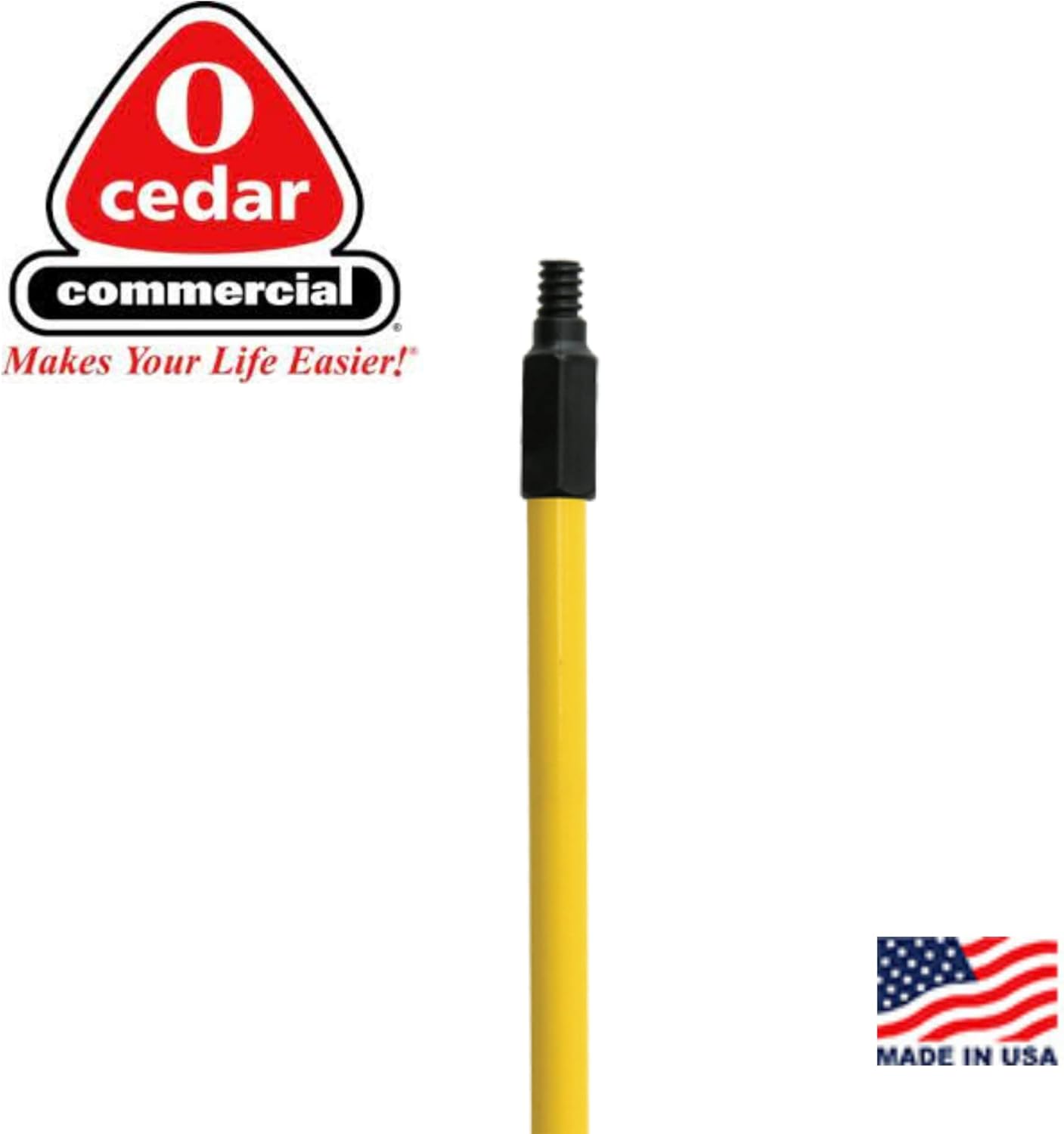 O-Cedar Commercial Quick Change Mop Stick Fiberglass Handle Yellow