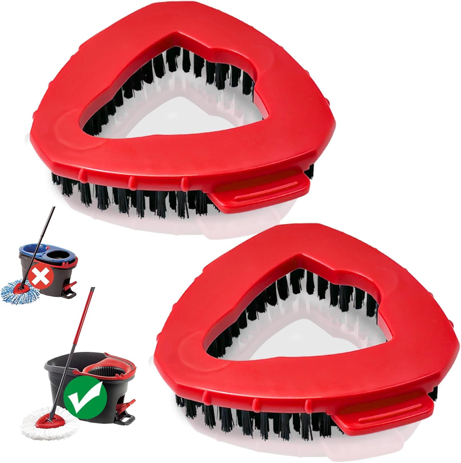 Koolstuffsispin Mop scrub brush head 2 pack