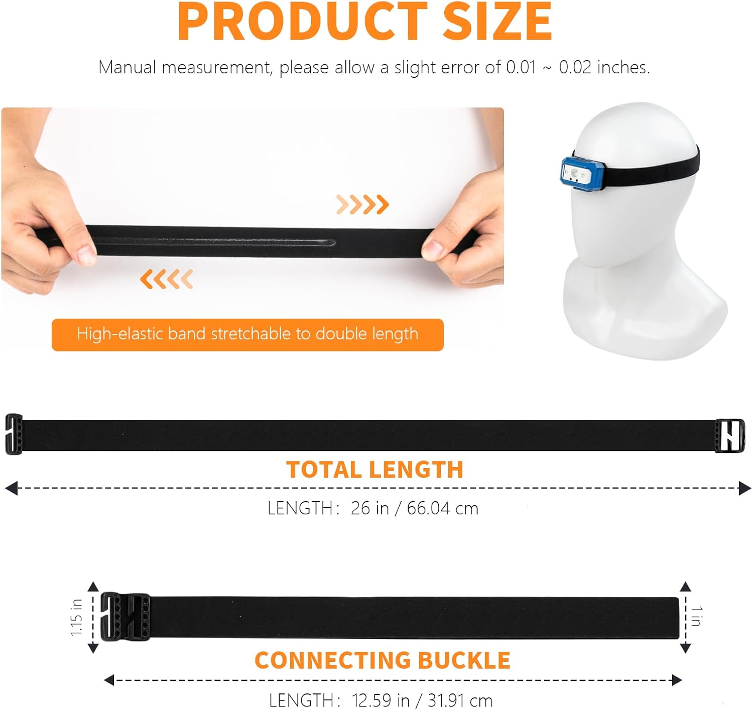 Ahuliao Headlamp Strap Replacement