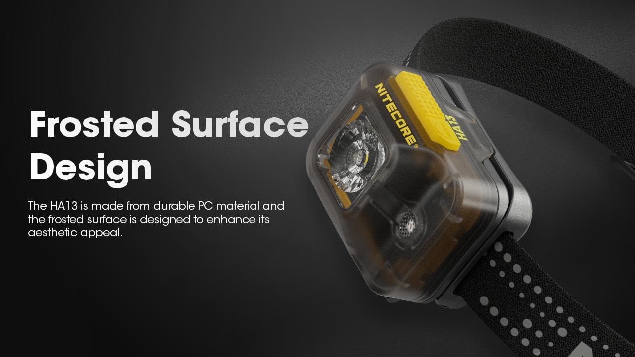 Nitecore HA13 Dual Beam AAA Headlamp - Bright Lasting
