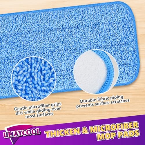 Reusable Microfiber Mop Pads for Swiffer Wet Jet Dry Use