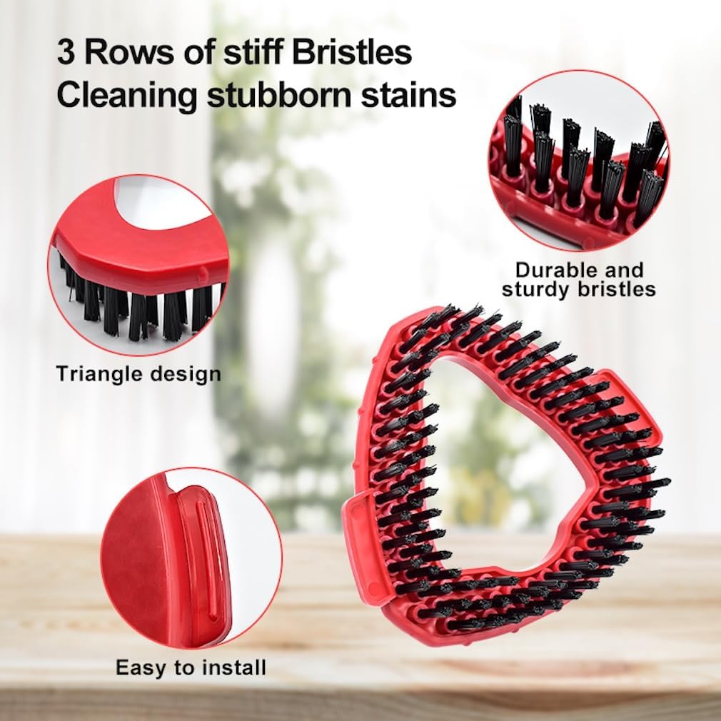 Power scrub brush headcompatible with Ocedar EasyWring 1-Tankspin system