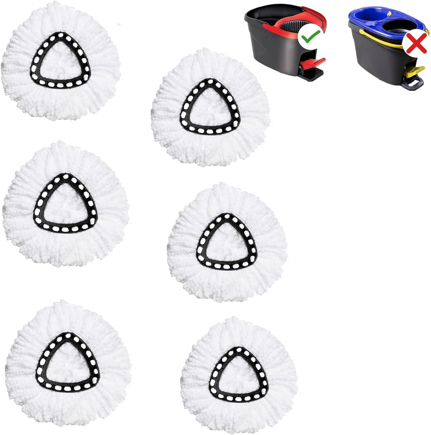 Durable Microfiber Mop Heads Replacement for Spin Mops