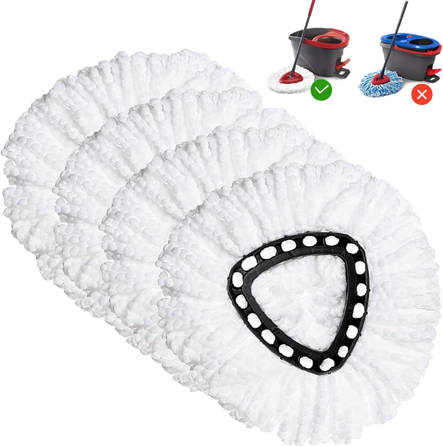 Higfra Spin Mop Refill Set