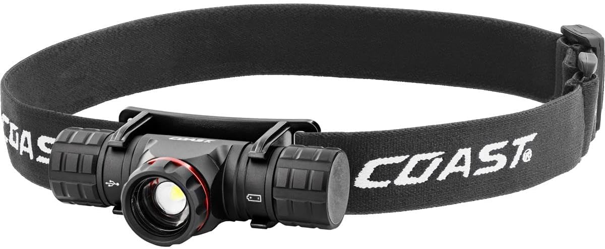 Coast XPH25R 410 Lumen Headlamp with Dual Power and Twist Focus