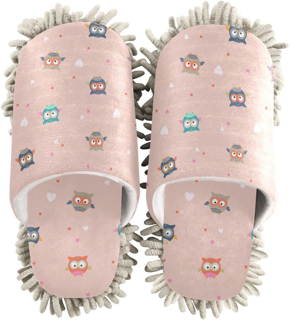 Premium Owls Mop House Slippers for Easy Cleaning
