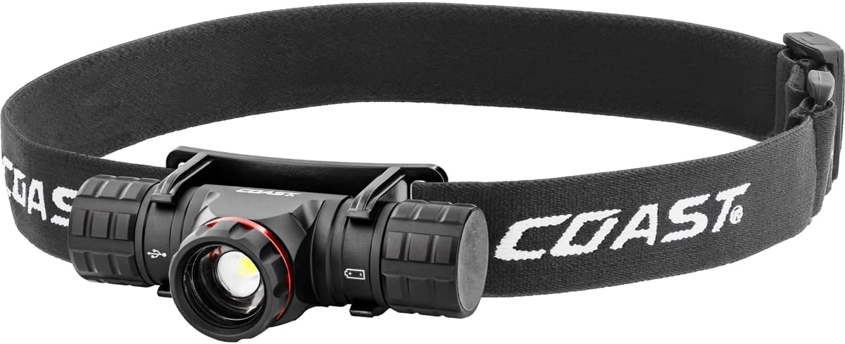 Coast XPH25R 410 Lumen Headlamp with Dual Power and Twist Focus