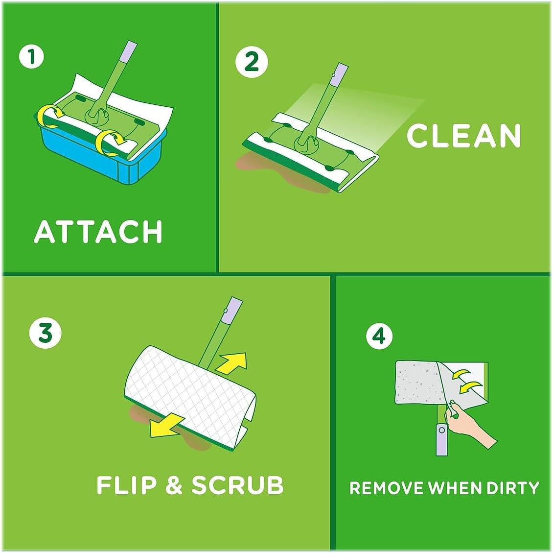 Swiffer Sweeper Wet Mopping Pad Multi Surface Lavender Vanilla