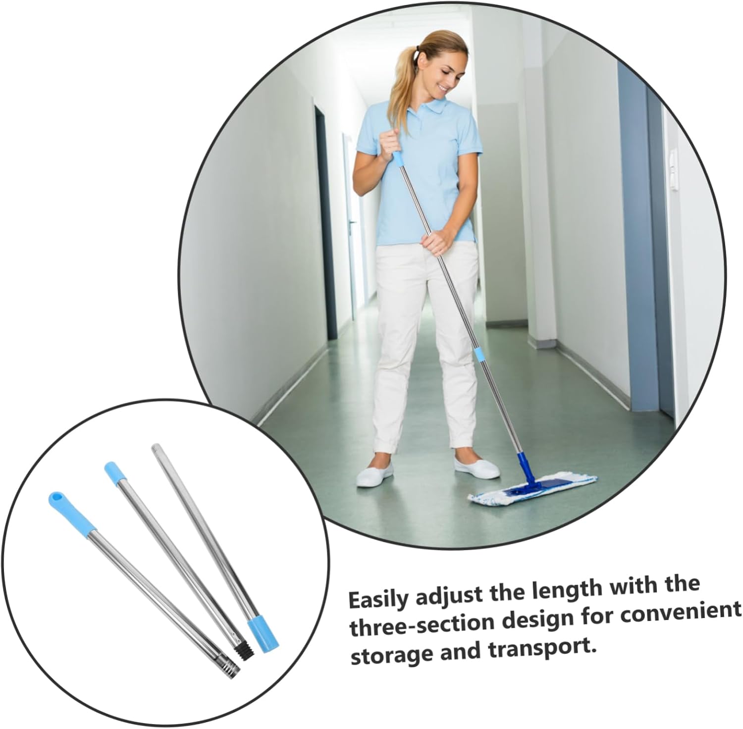 Durable Stainless Steel Mop Handle Replacement