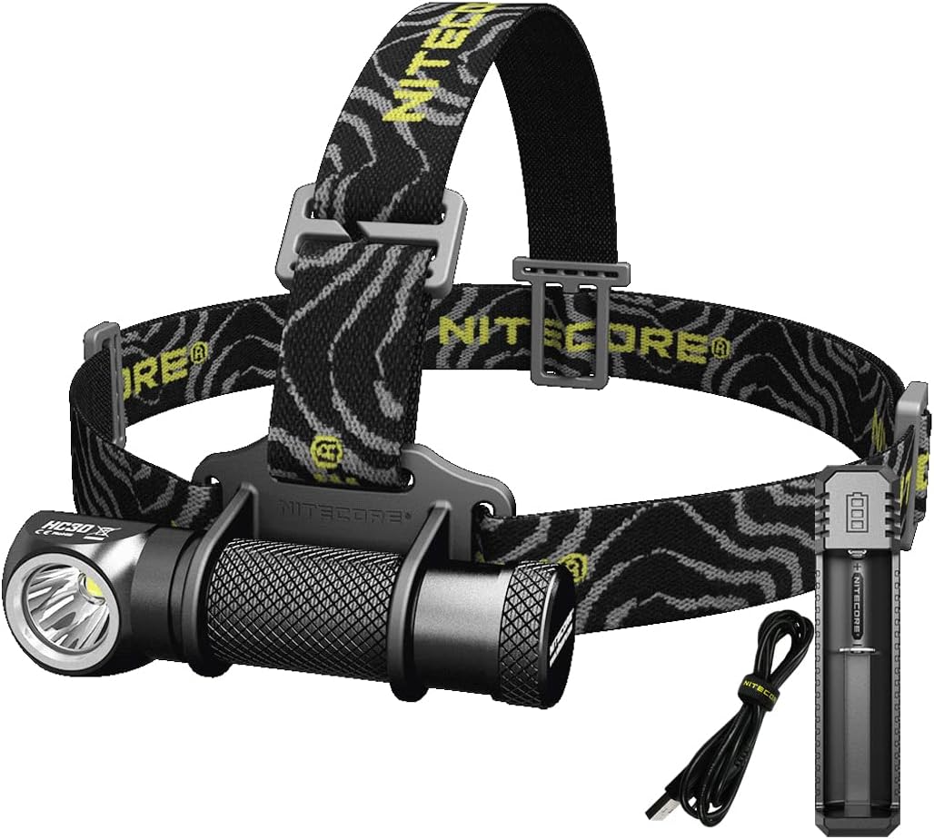 Nitecore HC30 1000 Lumens Rechargeable Headlamp Bundle