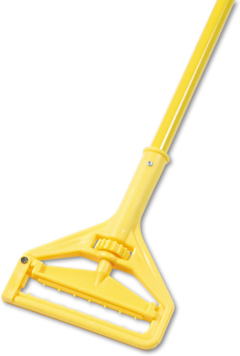 Boardwalk Quick Change plastic mop head handle with side latch 60-inchYellow