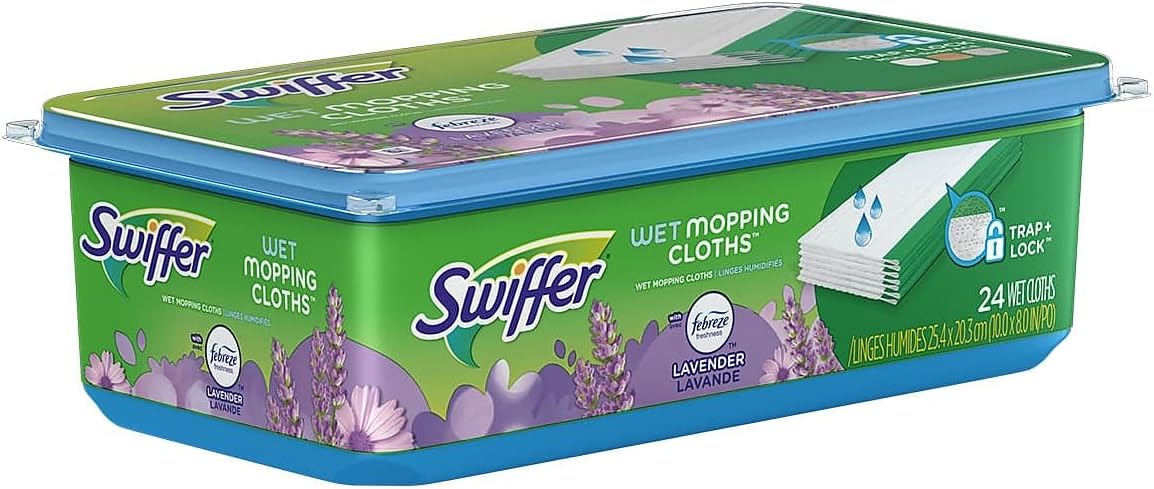 Swiffer Sweeper Wet Mopping Pad Multi Surface Lavender Vanilla