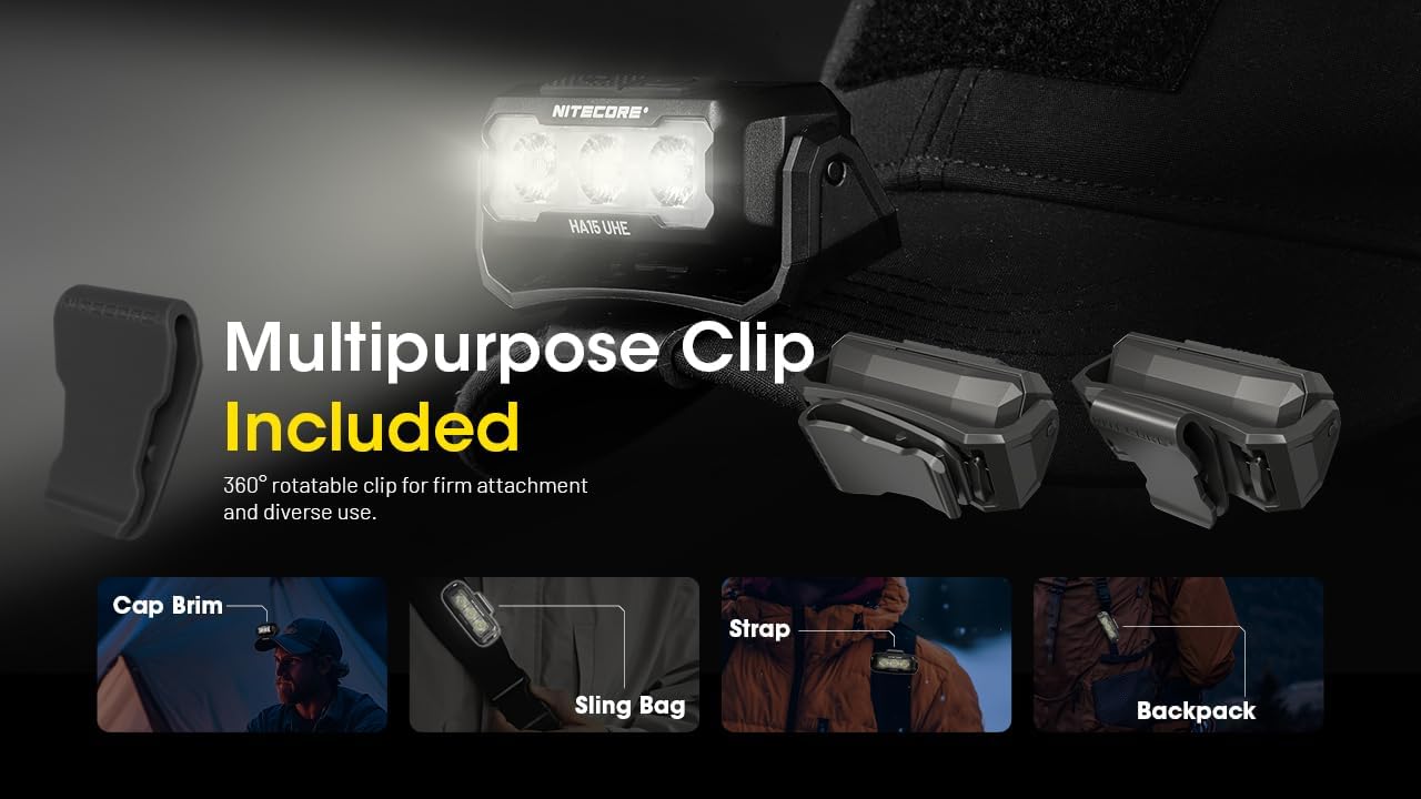 Nitecore HA15 UHE Headlamp Bright Durable and Universal