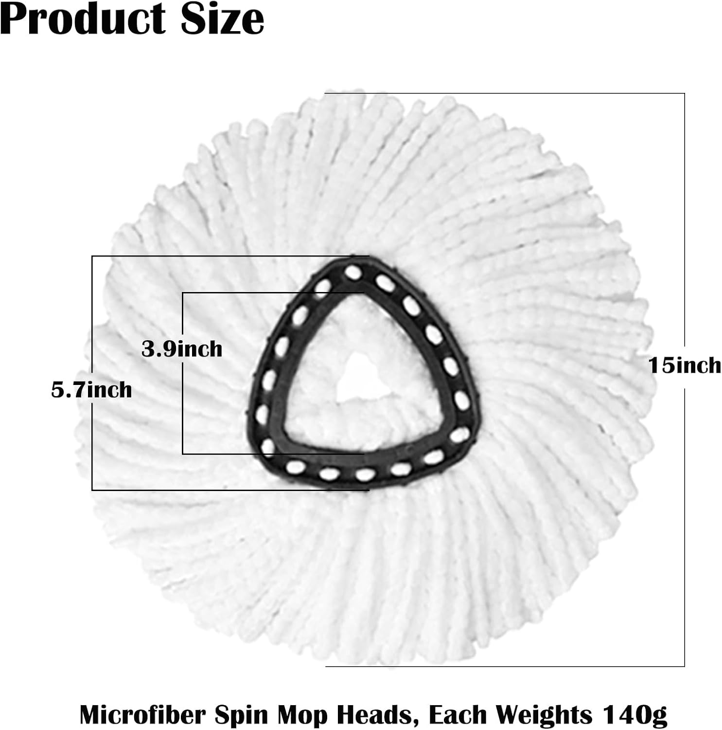V-Chen 12 Pack Spin Mop Replacement Heads