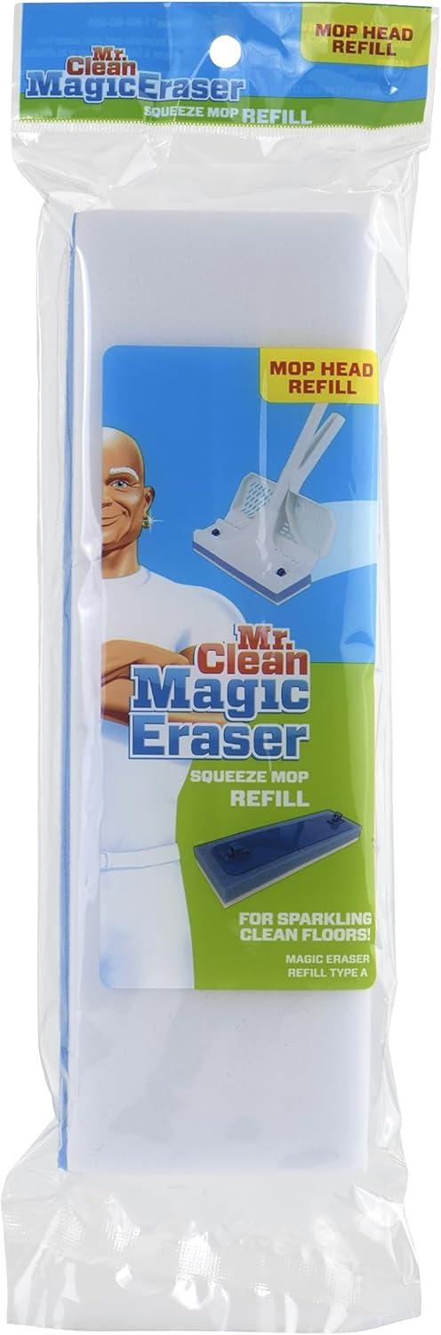 Mr Clean Magic Eraser Squeeze Mop Refill Deep Clean Wonderfully Safe Durable
