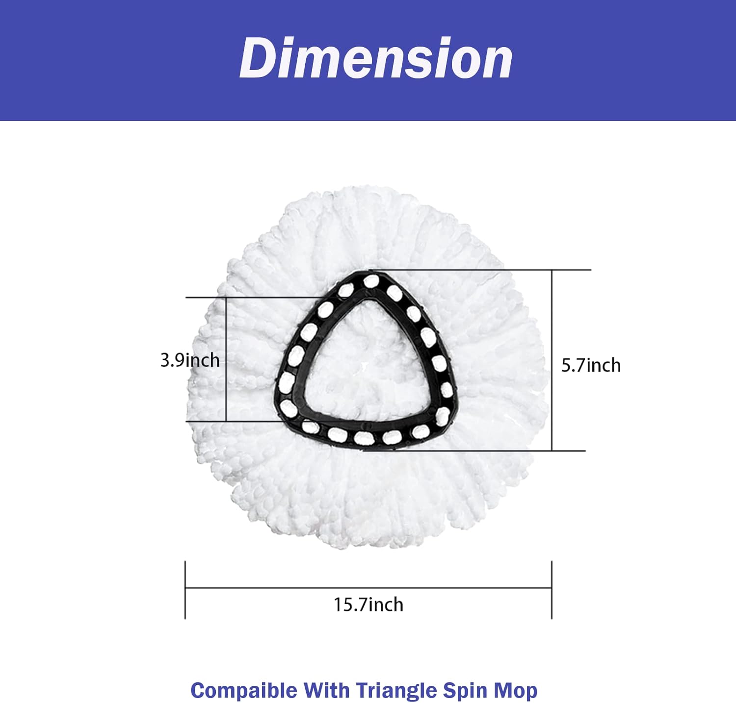 Higfra Spin Mop Refill Set