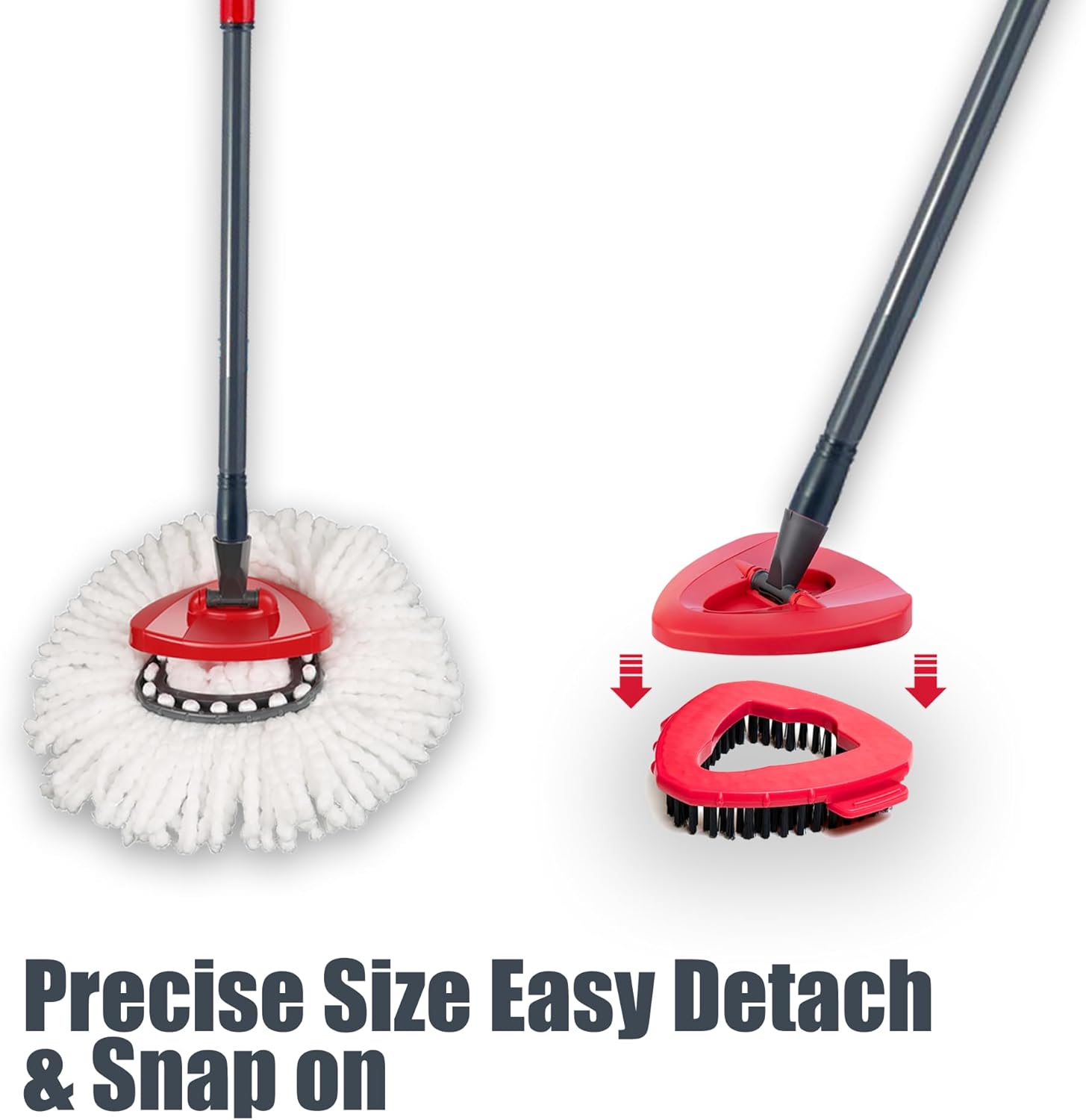 Durable scrub brush mop head replacement for O Cedar spin mop System
