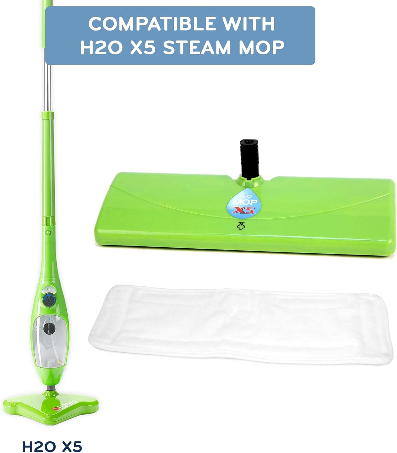 H2O MOP X5 Extra Large Mop Head For Deep Cleaning