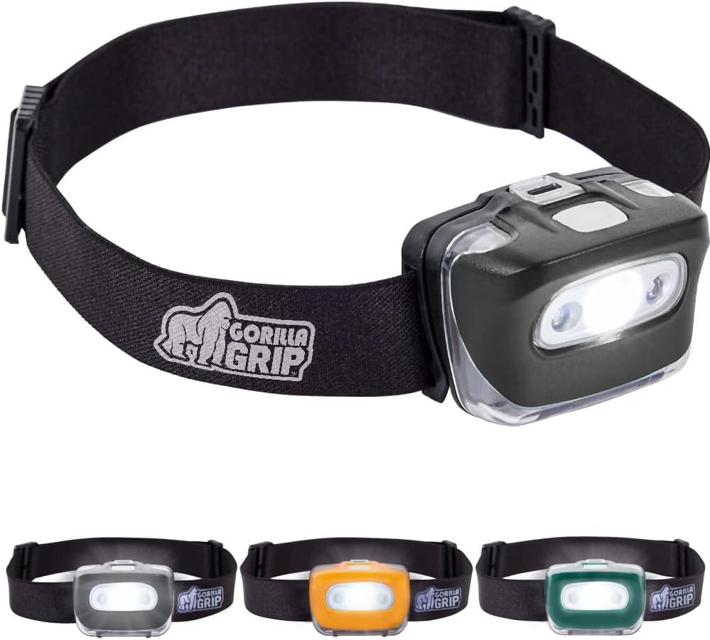 Gorilla Grip Ultra Bright Headlamp with 7 Modes