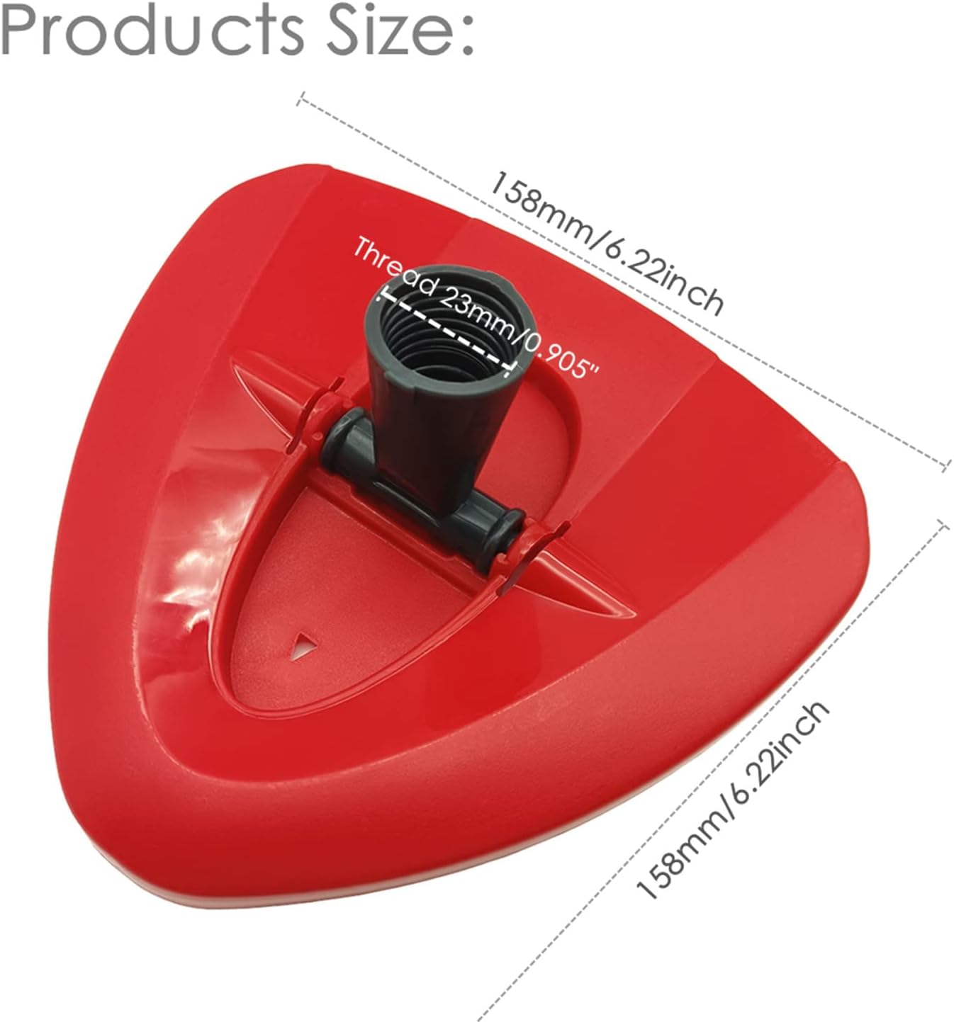 Gavoyeat Spin Mop Replacement Base Rotating Triangle Mop Head Cover