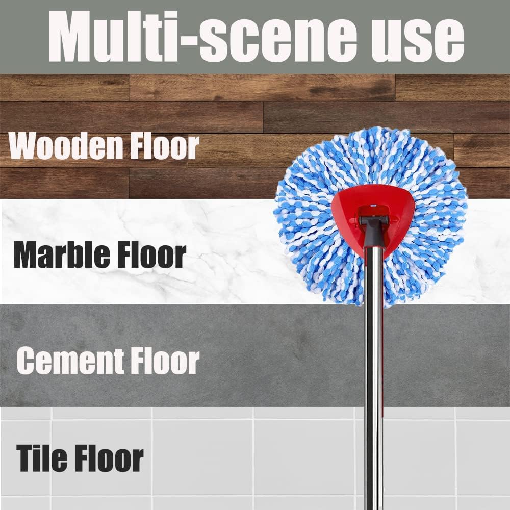 Ocedar Spin Mop Replacement Set - 100 Microfiber for 2-Tank System