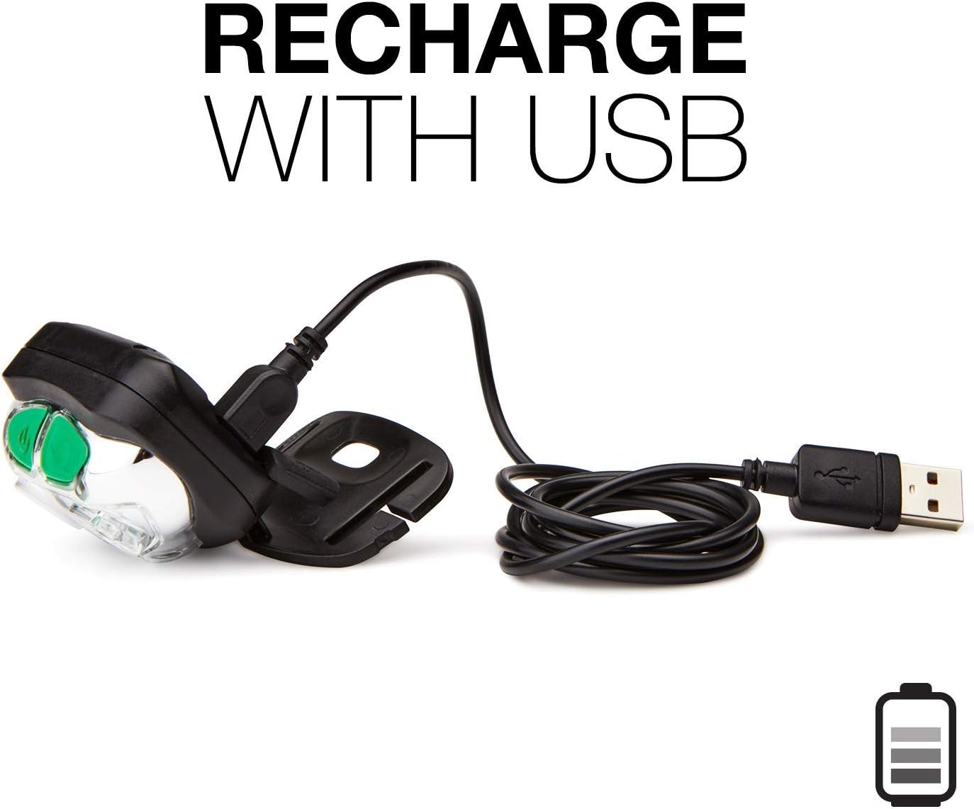 Energizer Rechargeable LED Headlamp with Smart Dimming