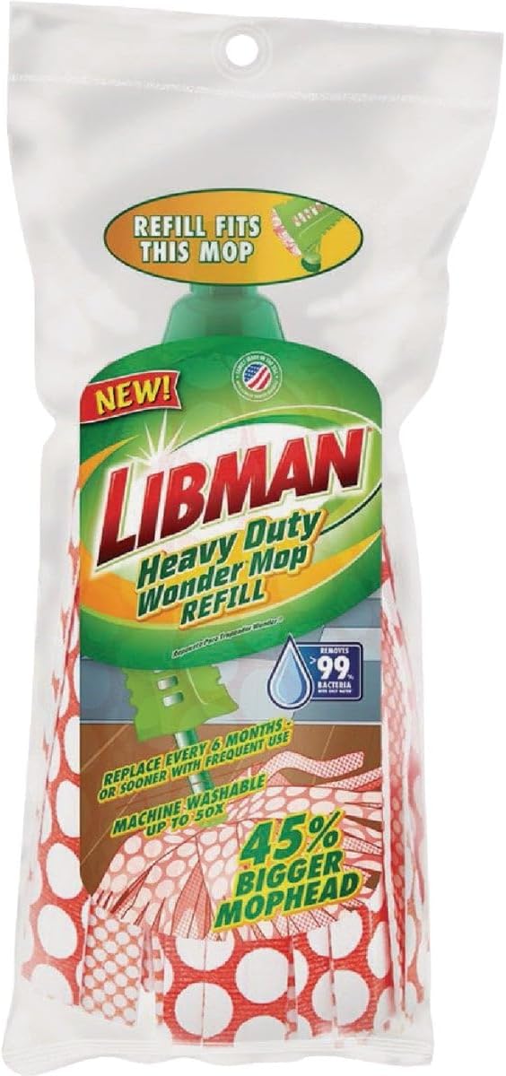Libman Heavy Duty Wonder Mop Refill Durable Mopping Solution