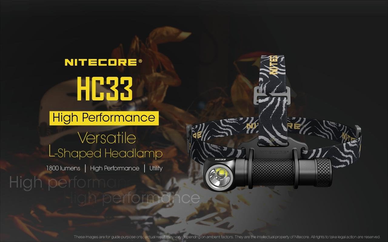Nitecore HC33 C-ree XHP35 Headlamp w Winter Keychain Light