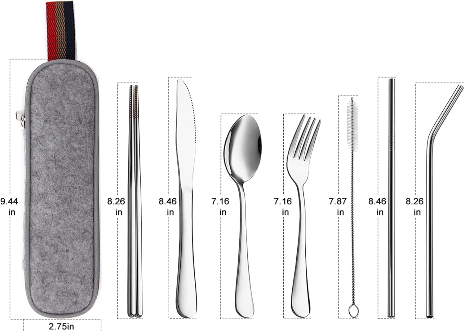 Stainless Steel Portable Travel Cutlery Set