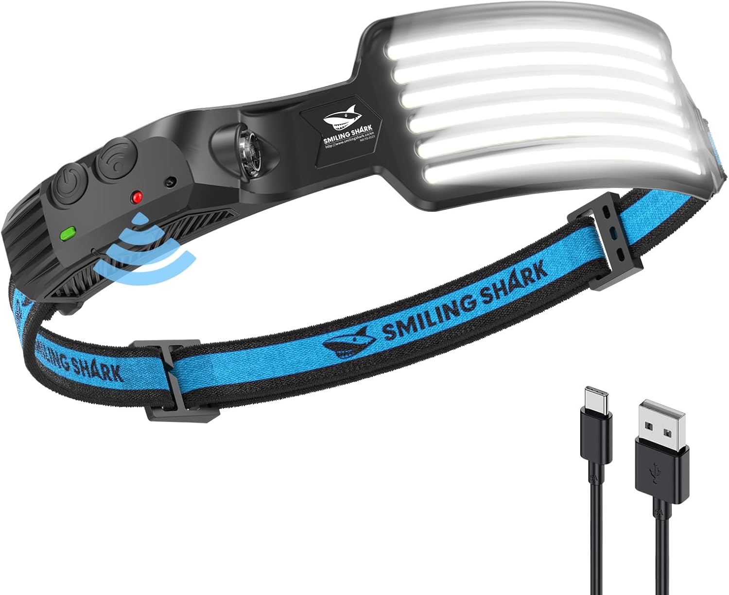 Smiling Shark Rechargeable Headlamp