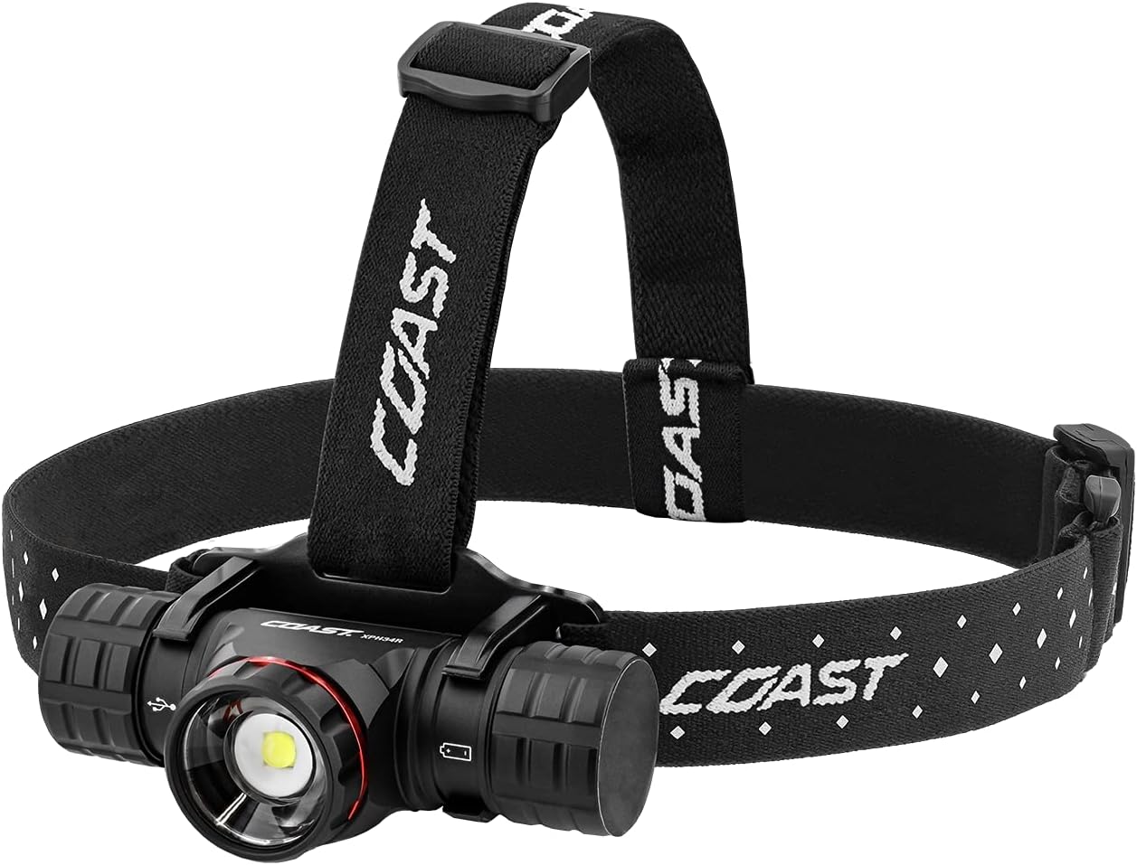 Coast XPH34R Rechargeable Headlamp with Dual Beam Magnetic Base