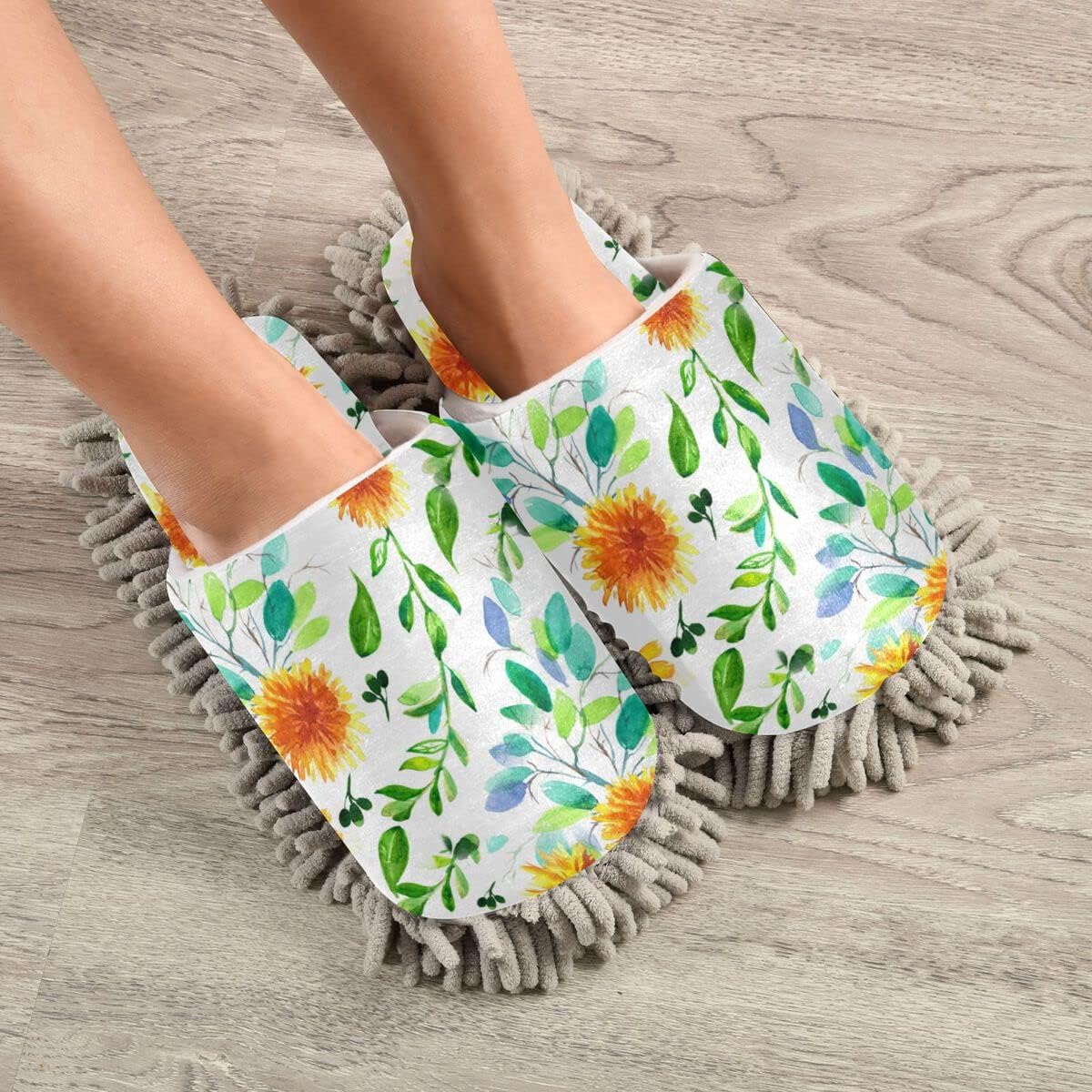 Dandelion Flowers Mop Slipper