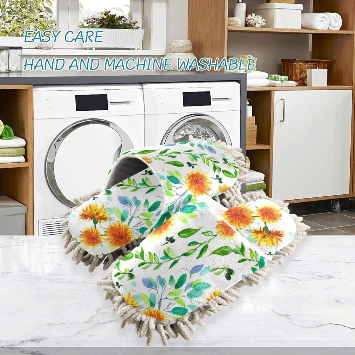 Dandelion Flowers Mop Slipper