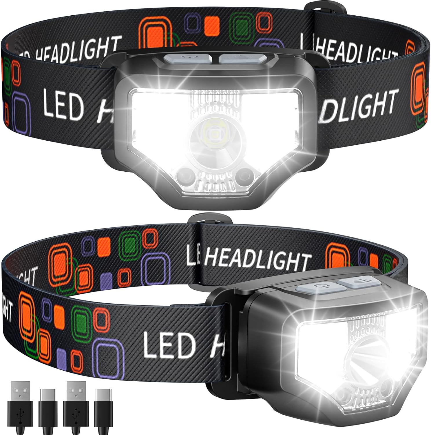 1200 LUMEN RECHARGEABLE HEADLAMP POWERFUL FOR ADVENTURERS