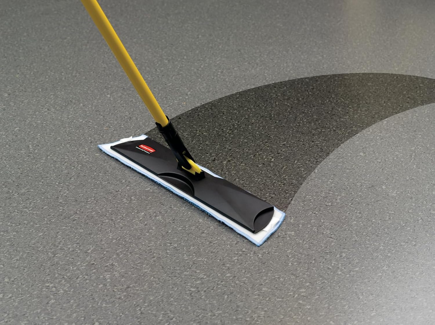 rubbermaid microfiber wet mop pad for professional cleaning blue 18 inch